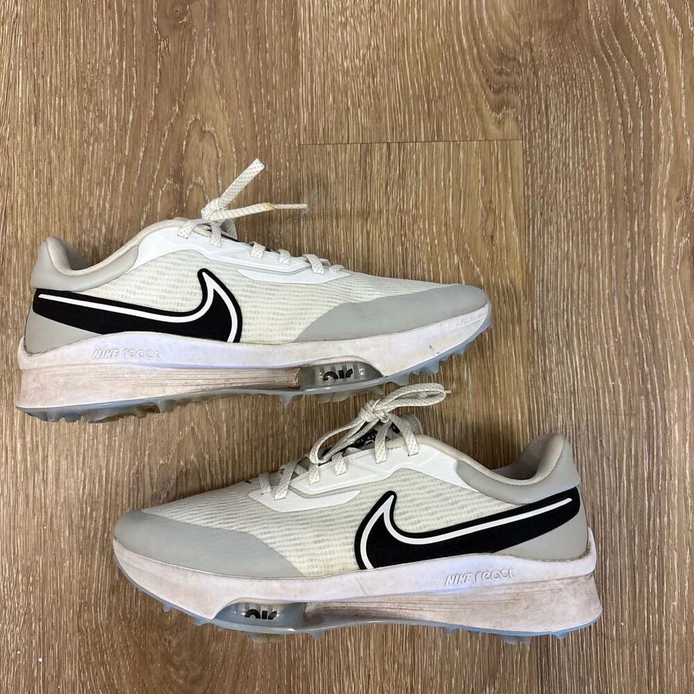 Nike Air Zoom Infinity Tour Next% Golf Shoes White Grey Fog Black Men’s Size 9.5